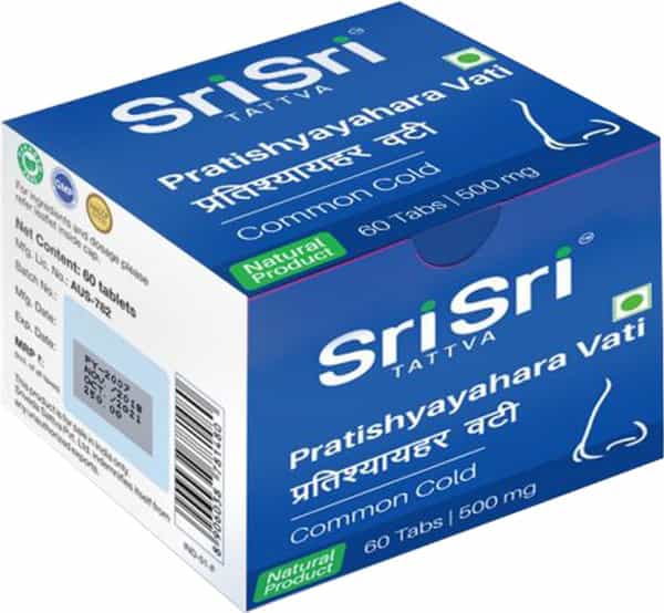 Sri Sri Tattva Pratishyayahara Vati - Respiratory Wellness | 500 Mg