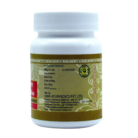 Uma Ayurveda Gulmkalanal Ras Ayurvedic Tablets 80 Tab