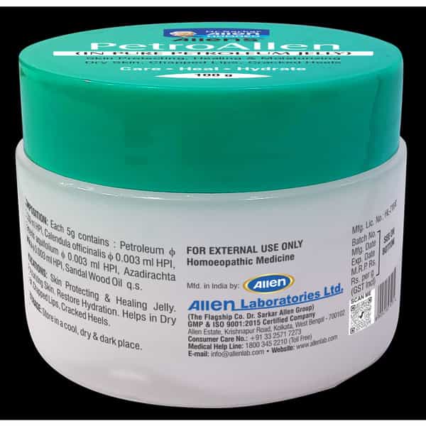 Petroallen Pure Petroleum Jelly Original (100 Gm X 2 Packs)