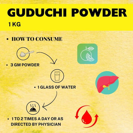 Herbal Hills Guduchi Powder - 1 Kg Powder - Pack Of 5