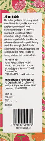 Skivia Vitamin C Face Serum With Hyaluronic Acid - 30ml|Packed With Antioxidants|Brightens Skin Tone