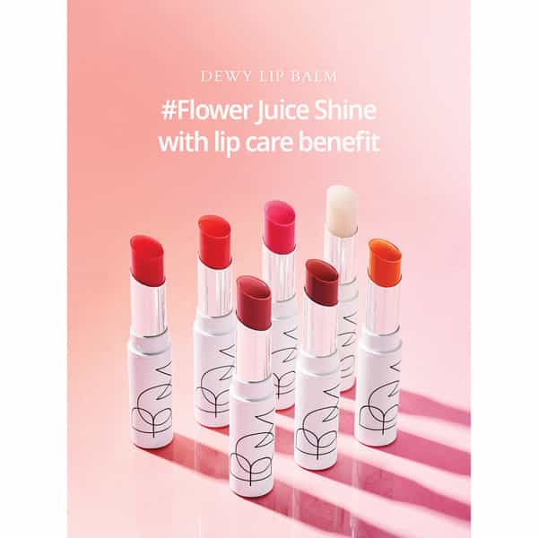 B.o.m Dewy Lip Balm 05 Pure Cherry - 7 Colours - Lip Moisturizing To Protect Sensitive Lips - 4.5G