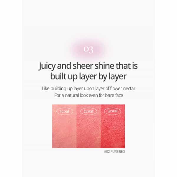 B.o.m Dewy Lip Balm 05 Pure Cherry - 7 Colours - Lip Moisturizing To Protect Sensitive Lips - 4.5G