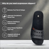 Liveasy Ortho Care Acupressure Slippers - Women (Black) Size 8