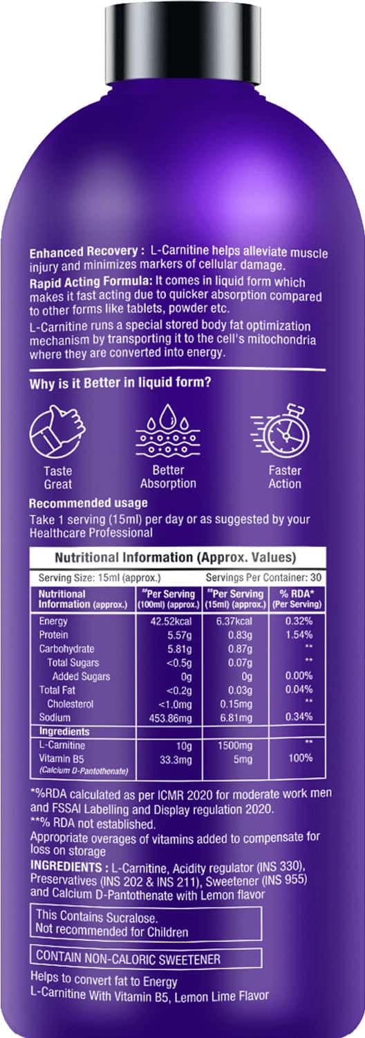 Buy MUSCLEXP LIQUID LCARNITINE 1500 METABOLIC ENERGIZER NO ADDED SUGAR