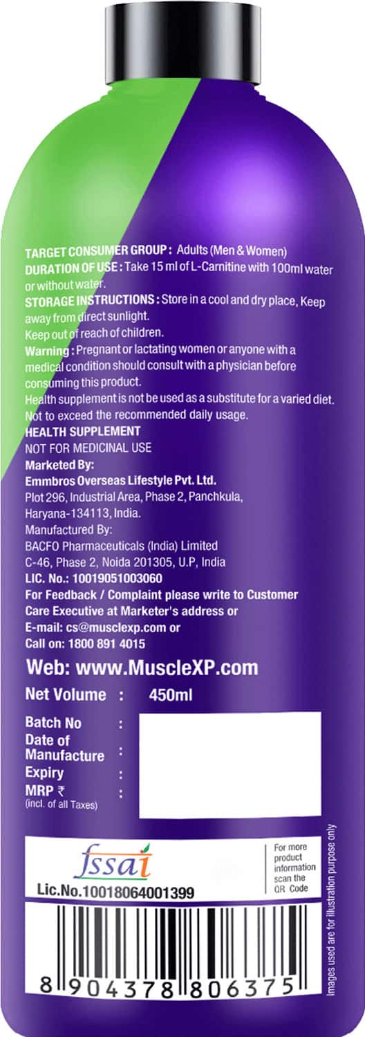 Buy MUSCLEXP LIQUID LCARNITINE 1500 METABOLIC ENERGIZER NO ADDED SUGAR