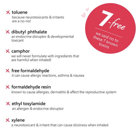 Plum Color Affair Nail Polish - Rosy Daze - 134 7-Free Formula 11 Ml