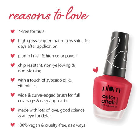 Plum Color Affair Nail Polish - Rosy Daze - 134 7-Free Formula 11 Ml