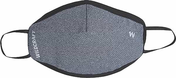 Wildcraft Supermask W95+ Reusable Outdoor Respirator Mask Anti-Bacterial Anti-Pollution M Grey