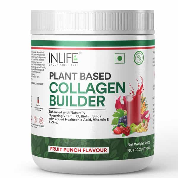 Inlife Vegan Collagen Builder Supplements For Women And Men - 200G (Fruit Punch)