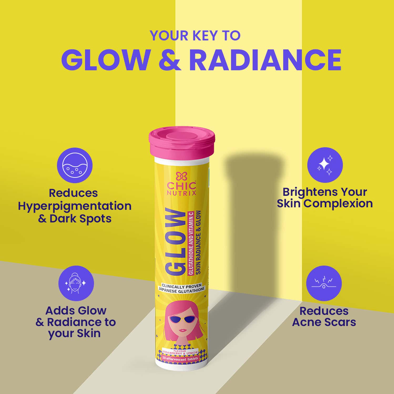 chicnutrix glow glutathione effervescent tablets Buy CHICNUTRIX GLOW - GLUTATHIONE & VITAMIN C - SKIN RADIANCE & GLOW