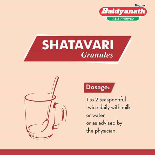 Baidyanath Asli Ayurved Shatavari Granules | 500 Gm | Natural Galactagogue