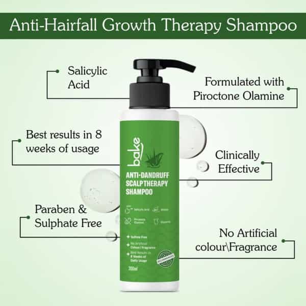 Bake 2% Salicylic Acid Anti-Dandruff Shampoo For Itchy Scalp (200Ml)