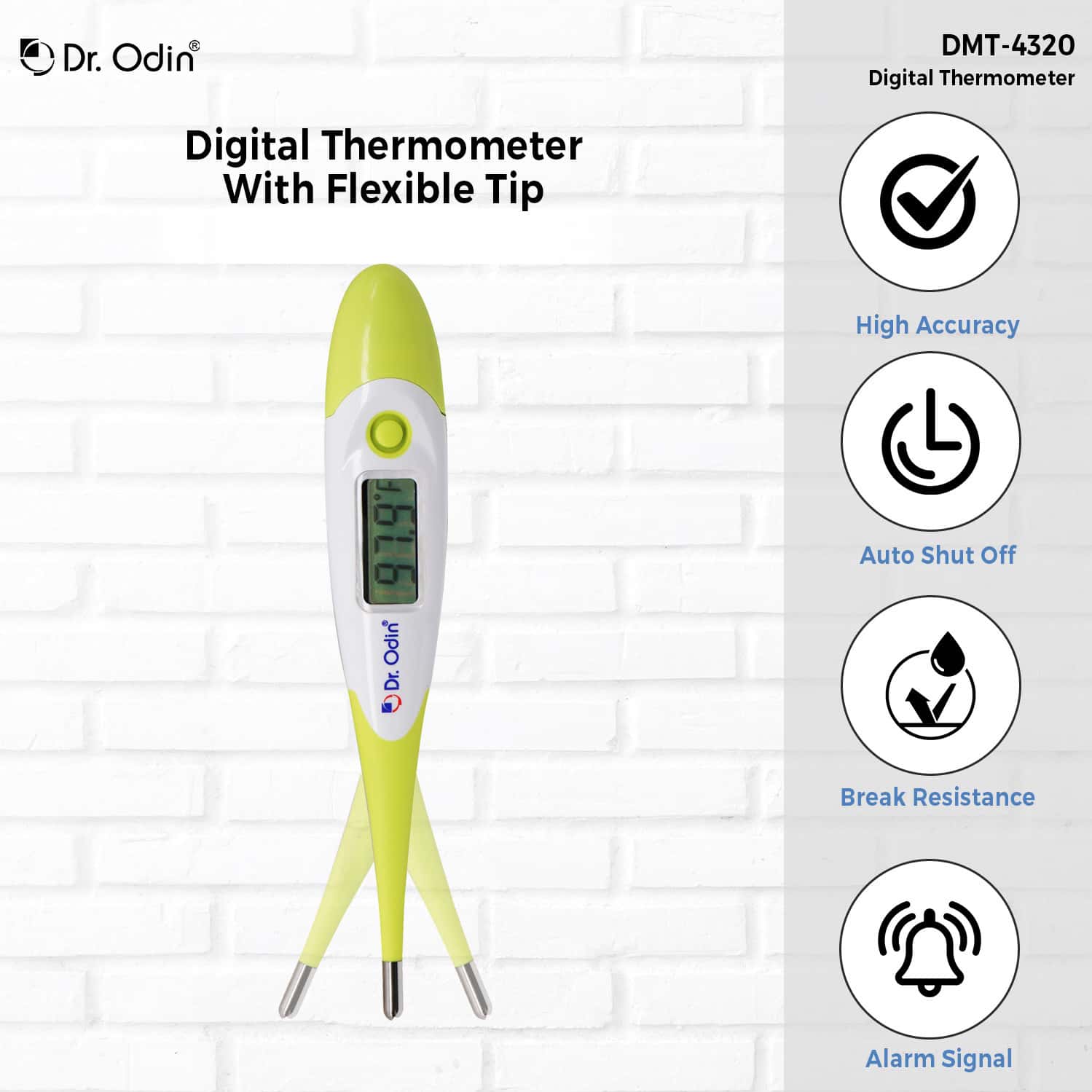 Dr. Odin Medical Digital Thermometer (Green)
