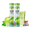 Plix Good Gut Pre+Probiotic 15 Effervescent Tablets Pack Of 1 Bottle Green Apple
