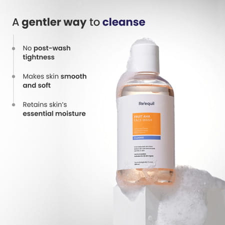 Re'Equil Fruit Aha Face Wash 200ml