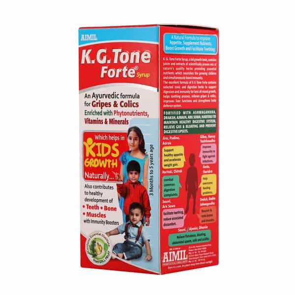 Aimil K.g Tone Forte Syrup 100Ml(Pack Of 2)| Natural Herbs Mix Syrup For Kids Growth