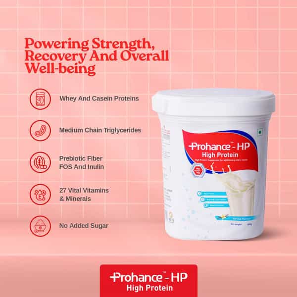 Prohance Hp (High Protein) | Vanilla Flavour | Jar | Oral Powder | 400 G