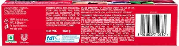 Close Up Ever Fresh Red Hot Gel Toothpaste Tube Of 150 G