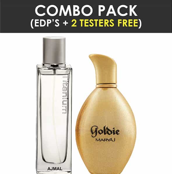 Ajmal Titanium Edp 100Ml Fresh Perfume For Men & Maryaj Goldie Edp 100 Ml