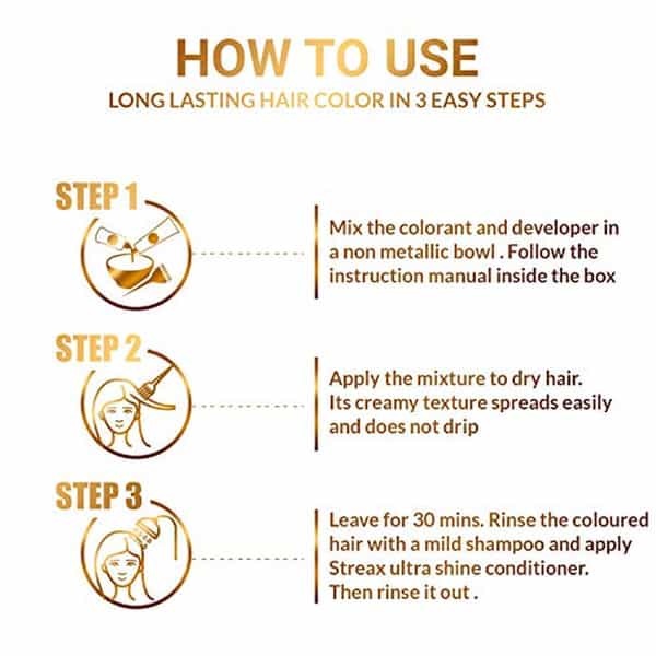 Streax Cream Hair Color | 120Ml - 2 Black Brown (Pack Of 1)