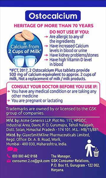 Ostocalcium Plus Bottle Of 30 Chewable Tablets