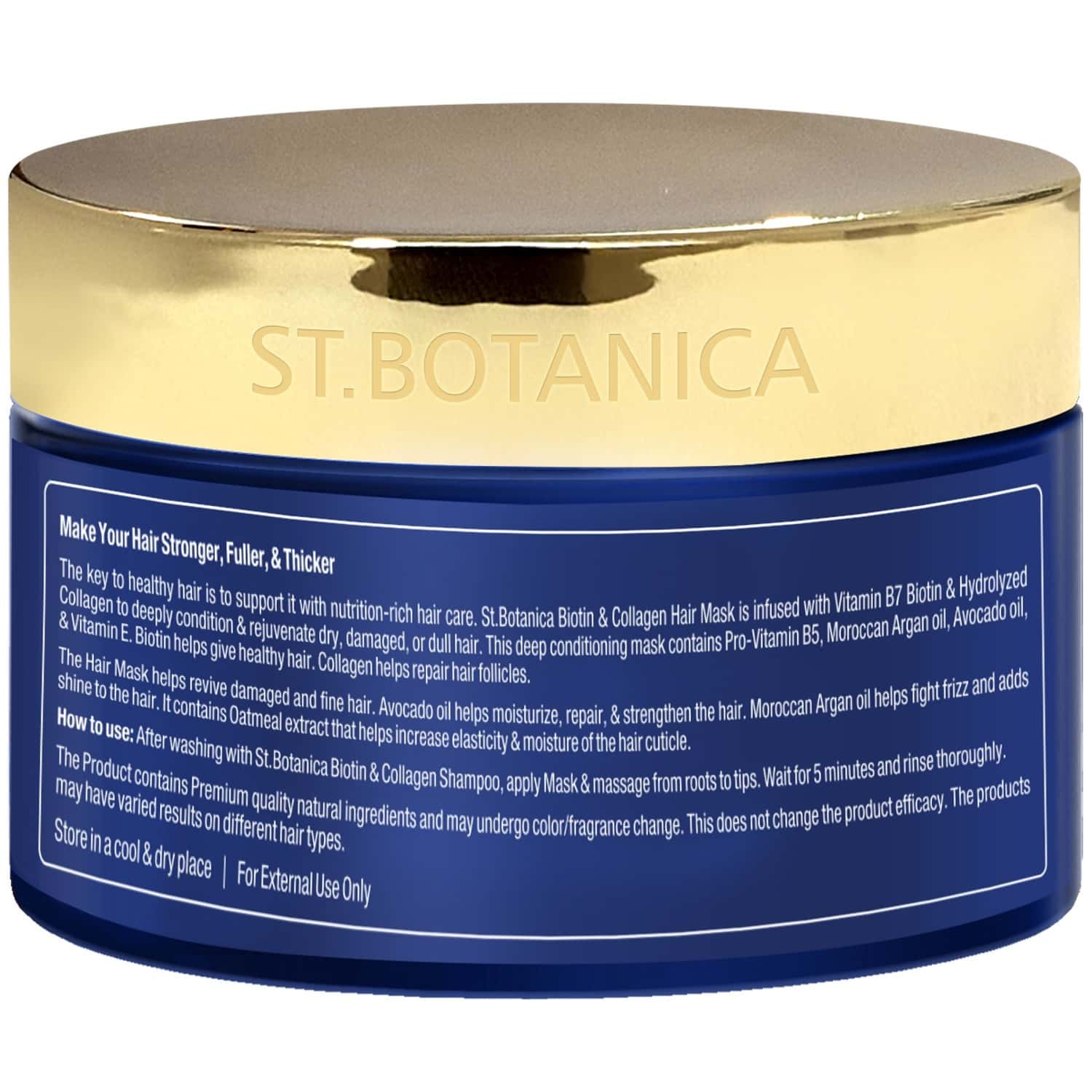 Buy ST.BOTANICA BIOTIN & COLLAGEN HAIR MASK FOR STRONGER, FULLER AND