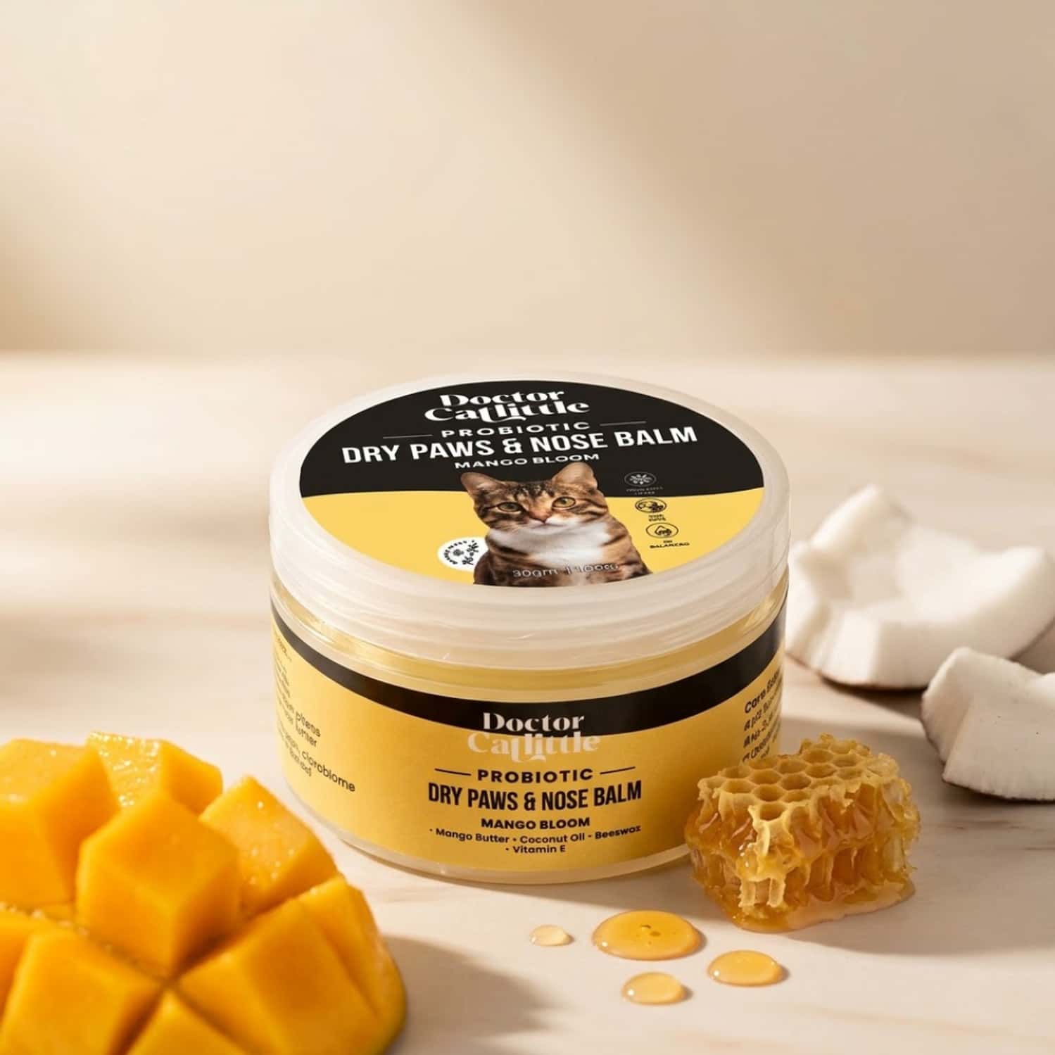 Doctor Catlittle Probiotic Cat Dry Paws & Nose Balm (30 Gms)
