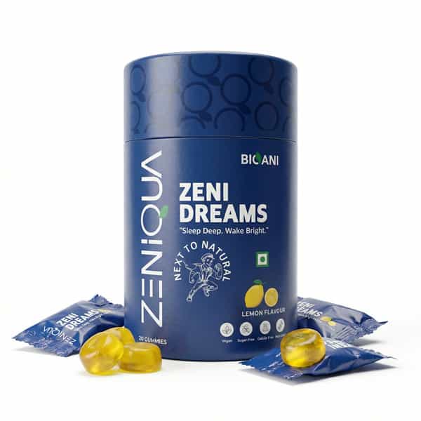 Zeniqua Zenidreams Melatonin Sleep Gummies | L-Theanine | Passion Flower | Sleep Support 30 Gummies