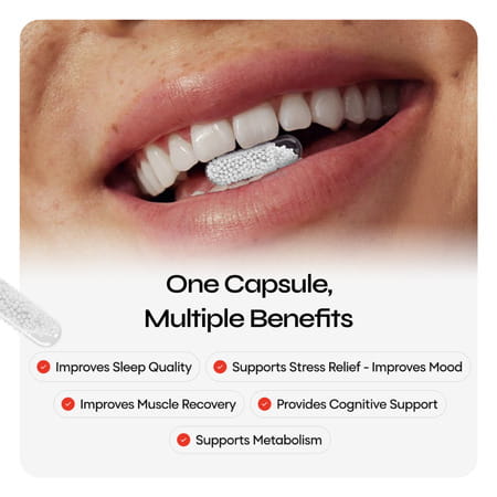 Yourhappylife Magnesium 5x Pro | Advanced Slow-Release Magnesium Supplement - 60 Capsules