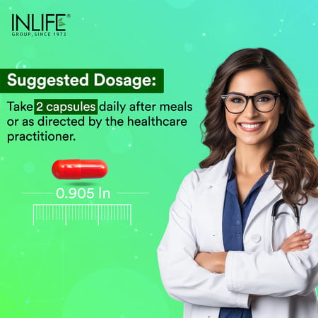 Inlife Magnesium Glycinate Supplement 110mg With Zinc 10mg Relaxation Healthy Muscle - 120 Capsules
