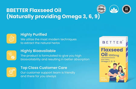 Bbetter Flaxseed Oil 60 Softgels