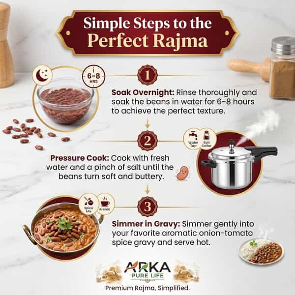Arka Pure Life Premium Red Bean Rajma - 500G