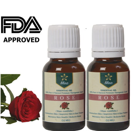 Nhea Rose Essential Oil 15ml | Reduce Menstrual Discomfort | Improve Skin & Hair Texture (Pack Of 2)