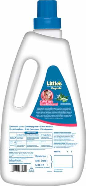 Little's Organix Gentle Baby Liquid Detergent (1 L - Bottle) With Aloe Vera And Neem