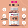 Wommune Biotin For Skin Care Hair Growth Nails With Vitamin C A D E B6 B12 B5 & Folic Acid