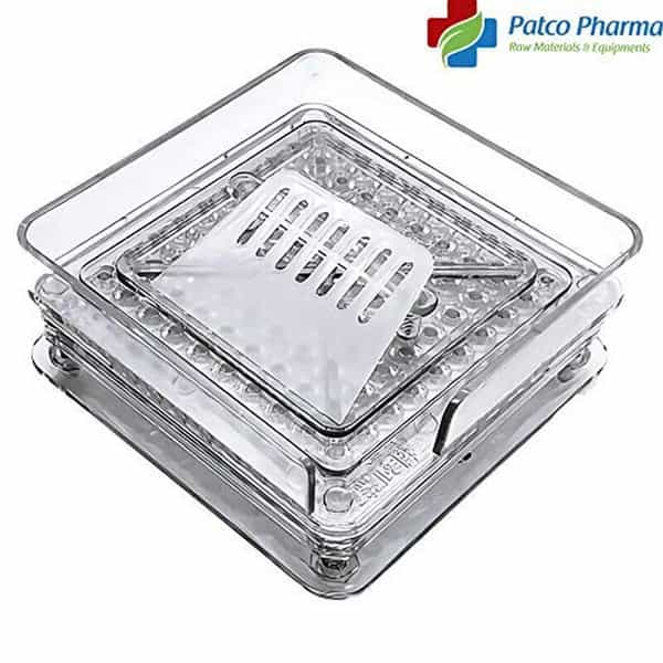 Patco - 100 Holes Acrylic - Manual Capsule Filling Machine (Size 4 Capsule - 200 Mg Powder Filling)