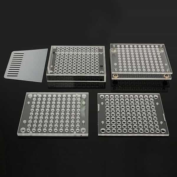 Patco - 100 Holes Acrylic - Manual Capsule Filling Machine (Size 4 Capsule - 200 Mg Powder Filling)