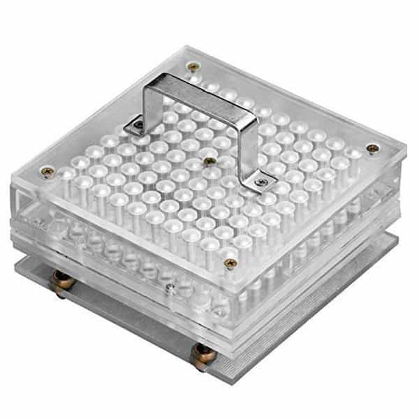 Patco - 100 Holes Acrylic - Manual Capsule Filling Machine (Size 4 Capsule - 200 Mg Powder Filling)