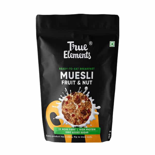 Buy TRUE ELEMENTS FRUIT AND NUT MUESLI 700GM Online & Get Upto 60 OFF