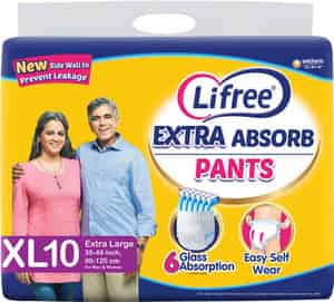 Lifree Extra Absorbent Adult Diaper Pants Extra Large - 10 Diapers