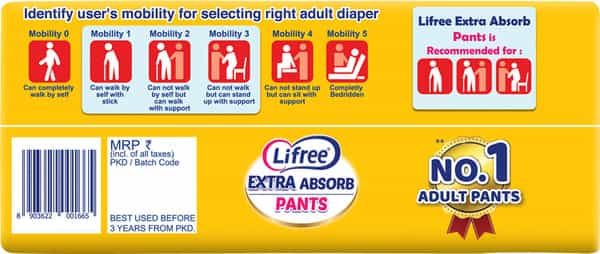 Lifree Extra Absorbent Adult Diaper Pants Extra Large - 10 Diapers