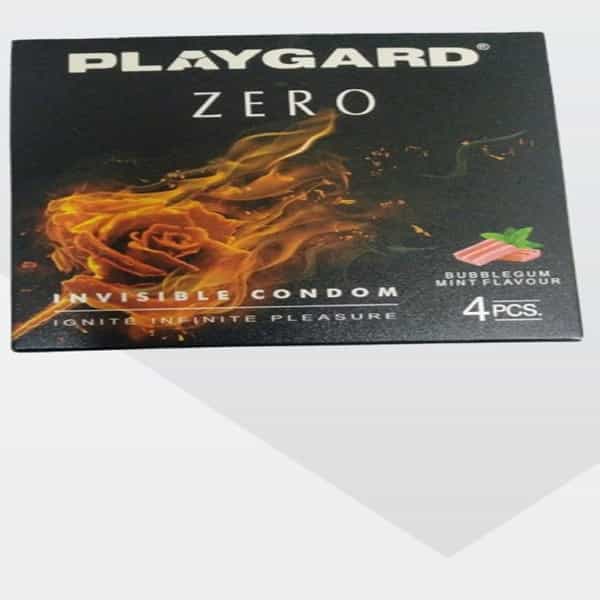 Playgard Zero Bubble Gum Mint Flavour Invisible Condom 4 No's