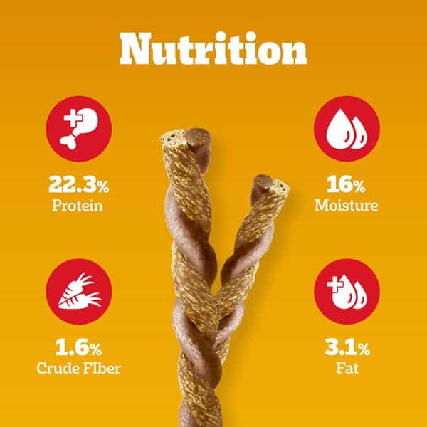 Pedigree Rodeo Duos (4+ Months) Dog Treats | Chicken & Bacon Flavour | 123 G (Pack Of 10)
