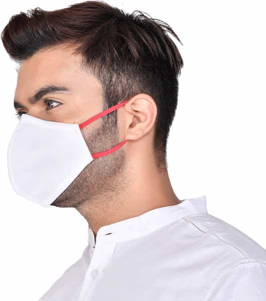 Advind Healthcare Smog Guard N95 Mask Without Valve (Adults Free Size White) Pack Of 5