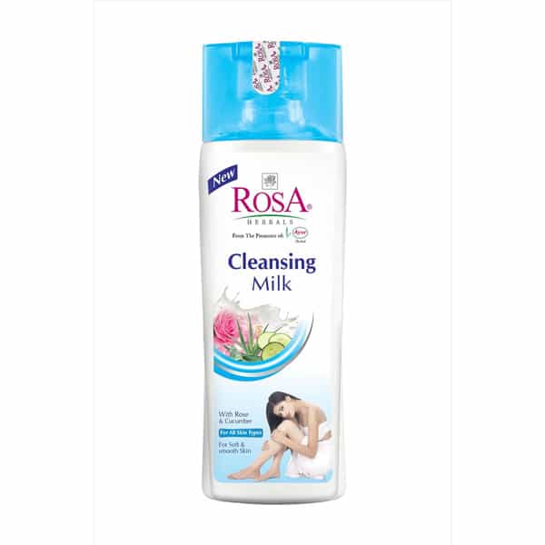 Rosa Cleansing Milk With Rose & Cucumber L Dirt & Impurity Removal | Hydrating I Set Of3- 100Ml Each