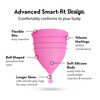 Plush 100% Reusable Menstrual Cup For Women With Cotton Pouch | Size Small | Stem For Easy Removal