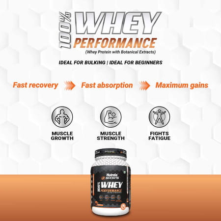 Nutrela Sports 100% Whey Performance Protein Powder-1kg ( Flavor Coffee Chocolate)