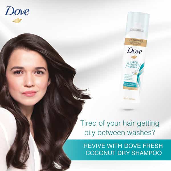 Dove Coconut Dry Shampoo For Oily Scalp Lightweight Formula For Clean Hair- 148Ml
