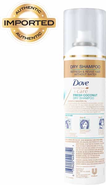 Dove Coconut Dry Shampoo For Oily Scalp Lightweight Formula For Clean Hair- 148Ml